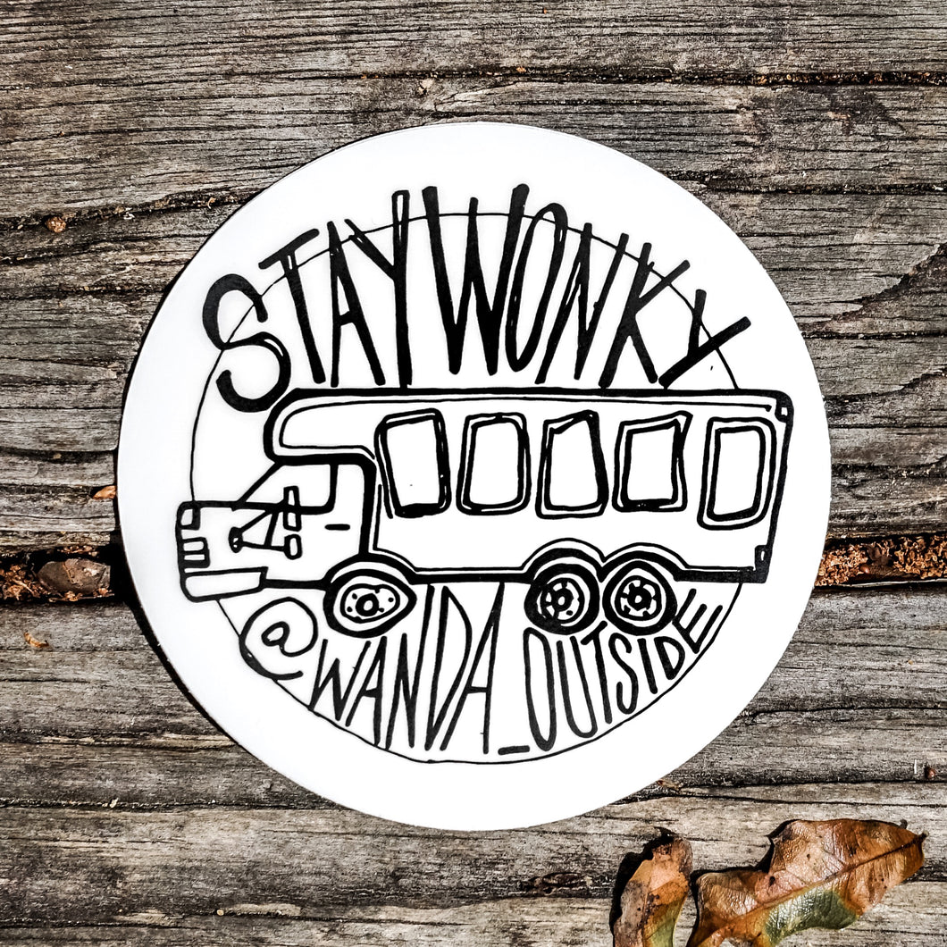 Wanda_Outside Stay Wonky Sticker